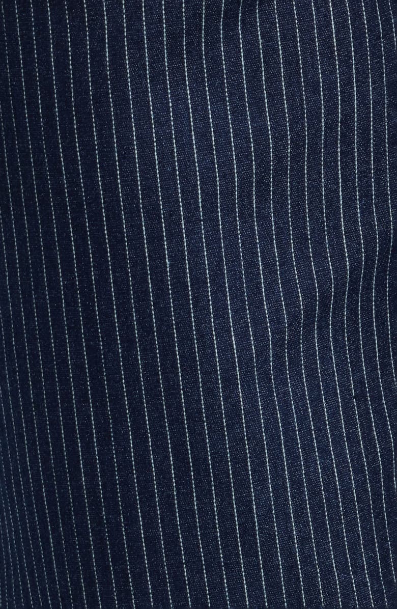 Wit & Wisdom Wyatt Skyrise Stripe V-Pocket Ankle Wide Leg Jeans, Alternate, color, Indigo