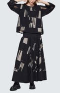LUUKAA Calinda Jacquard Maxi Skirt