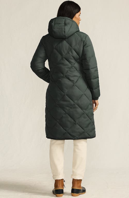 Lands' End Featherfree Insulated Diamond Quilted Maxi Coat