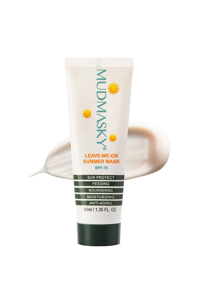 MUDMASKY Leave-Me-On Summer Mask 1.35oz, Main, color, NO COLOR