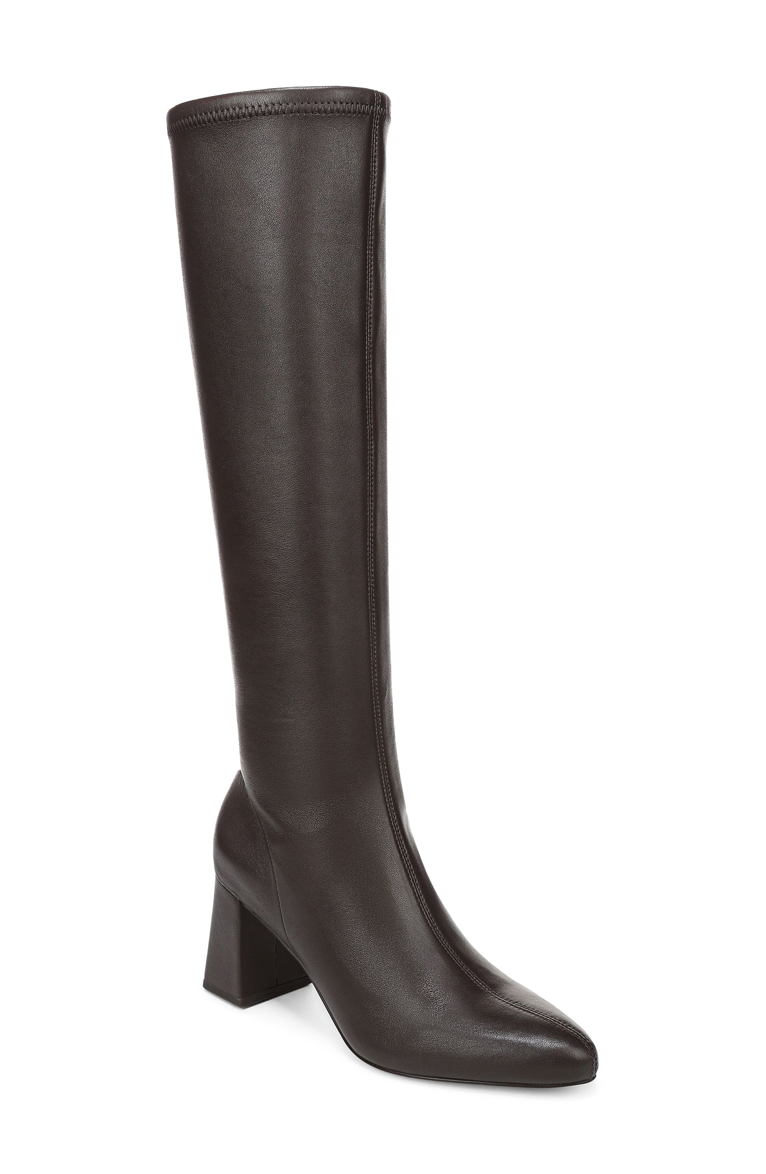 Faye Knee High Boot, Main, color, COFFEE BROWN
