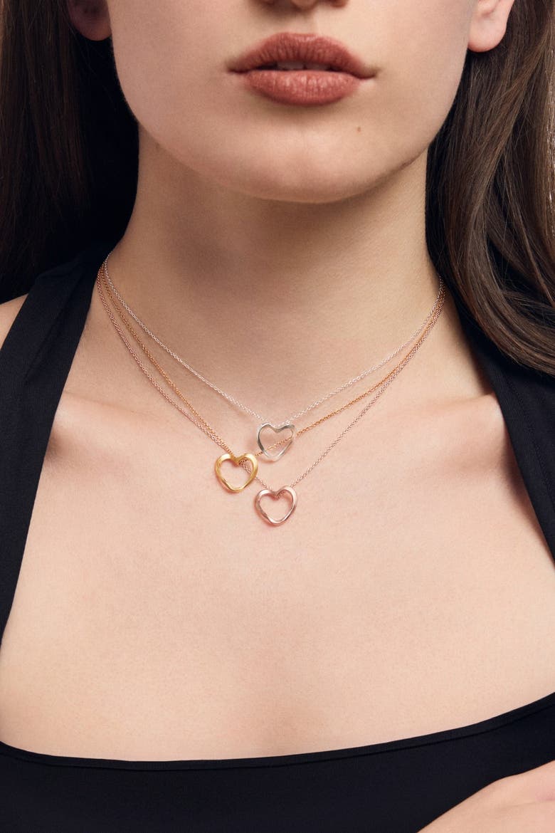 Lilo Heart Pendant Necklace, Alternate, color, Silver