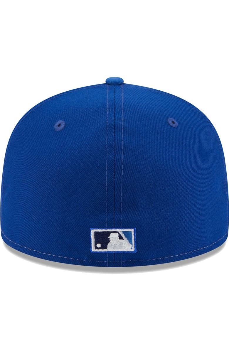 New Era Men's New Era Cream/Royal Houston Astros Chrome Anniversary 59FIFTY Fitted Hat, Alternate, color,