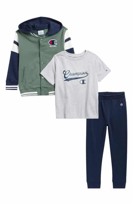 Kids' 3-Piece Fleece Hoodie, T-Shirt & Joggers Set