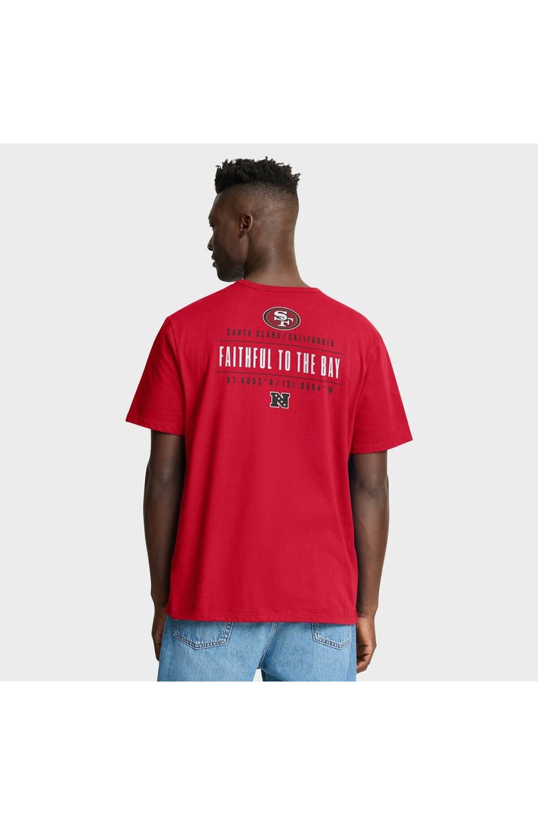 FANATICS Men's Fanatics Scarlet San Francisco 49ers Passing Pocket Legacy T-Shirt, Alternate, color, Scarlet