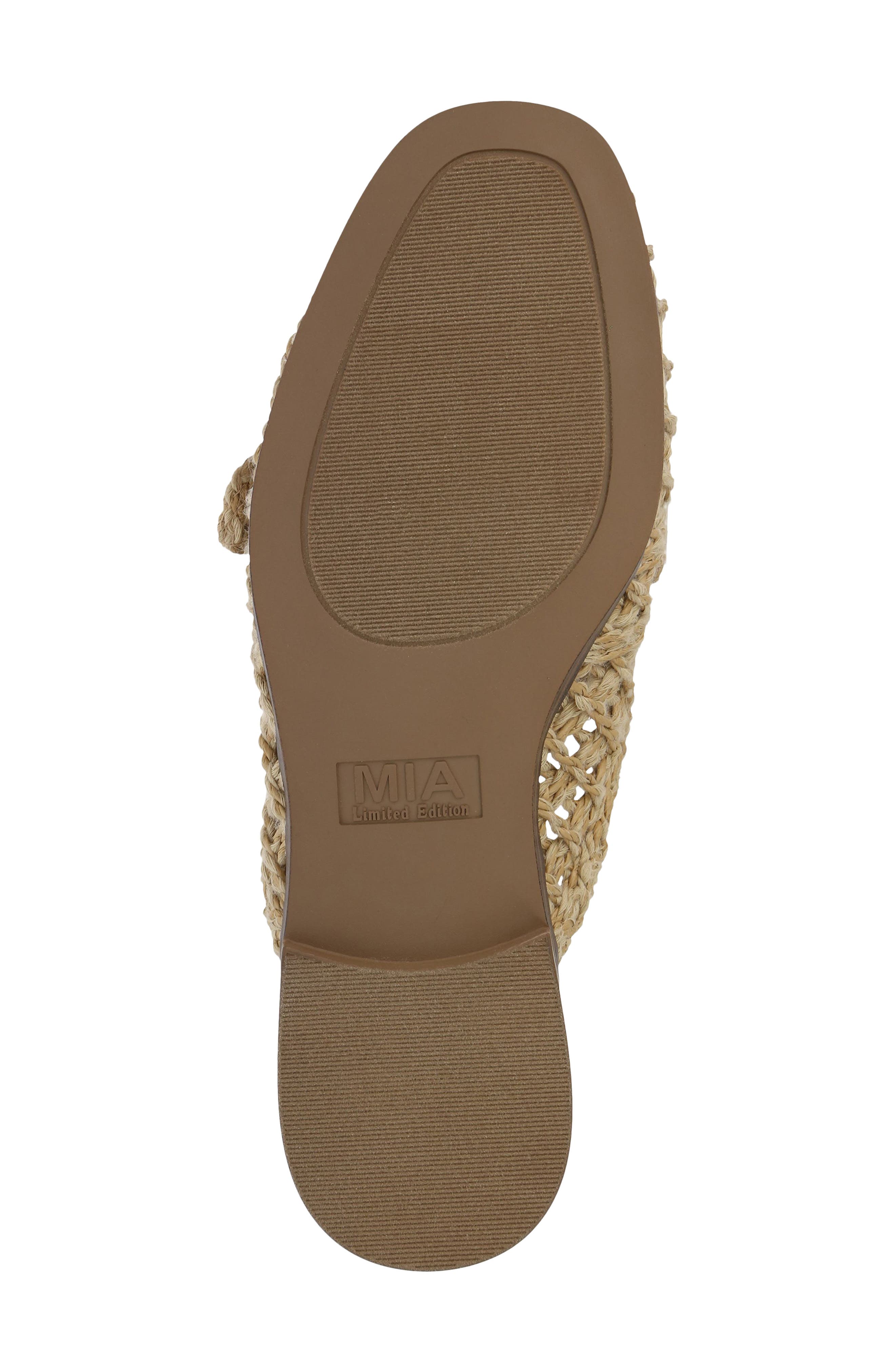 MIA Limited Edition Layce Woven Mule, Alternate, color, Cognac Raf