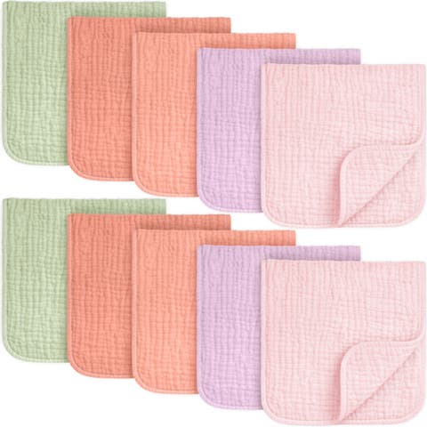10-Pack Lyra Muslin Burp Cloths