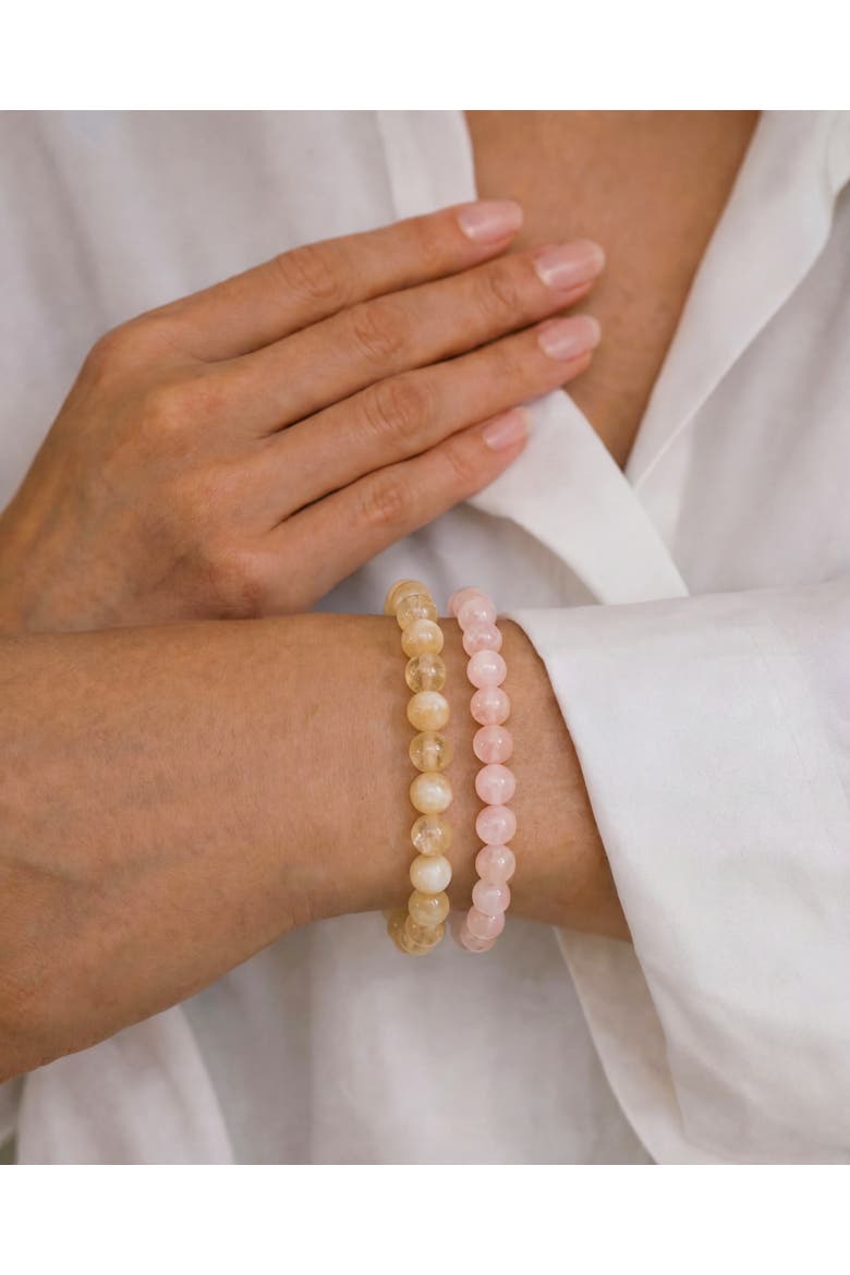 Manifest Collection Love Pink Crystal Beaded Bracelet, Alternate, color, Pink