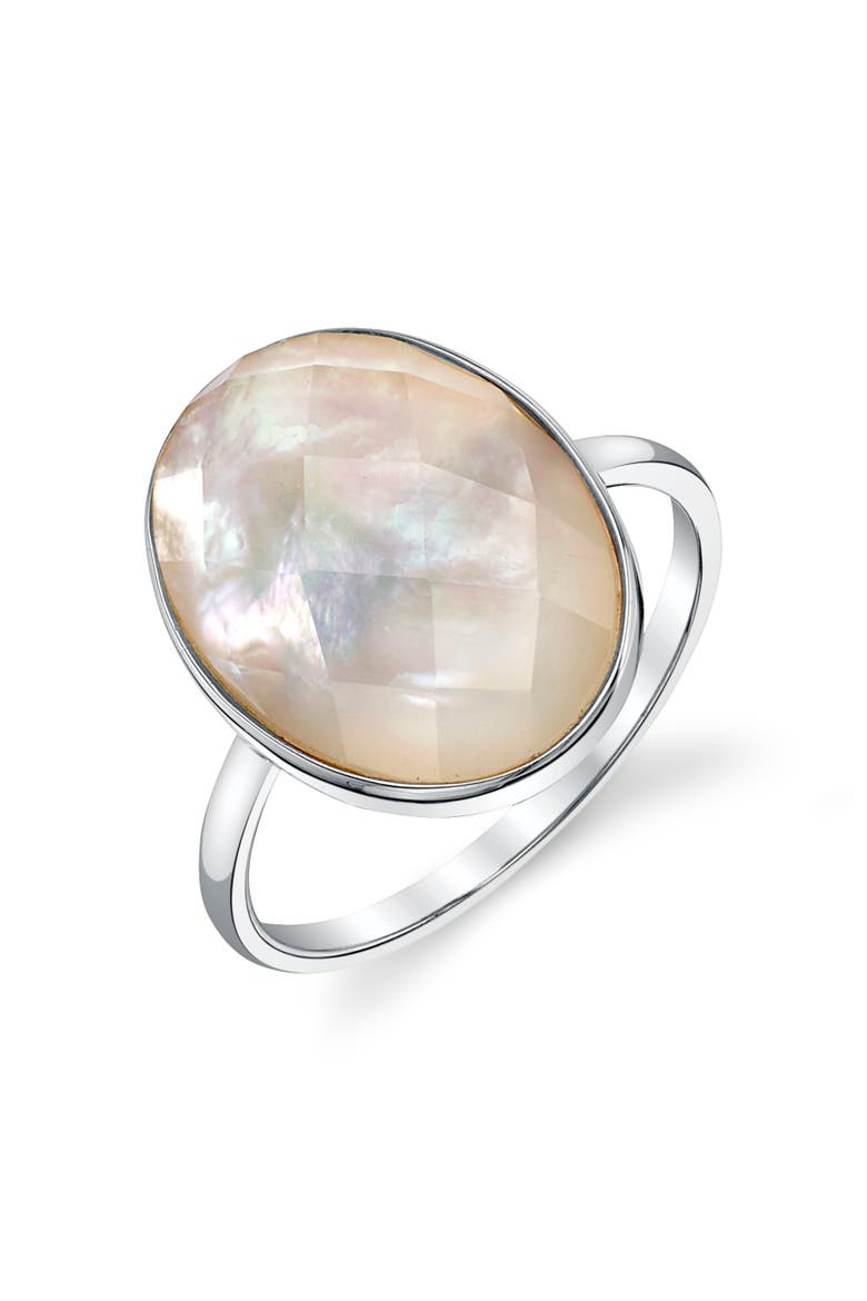 Cultured Mother of Pearl Rae Ring, Main, color, Sterling Silver