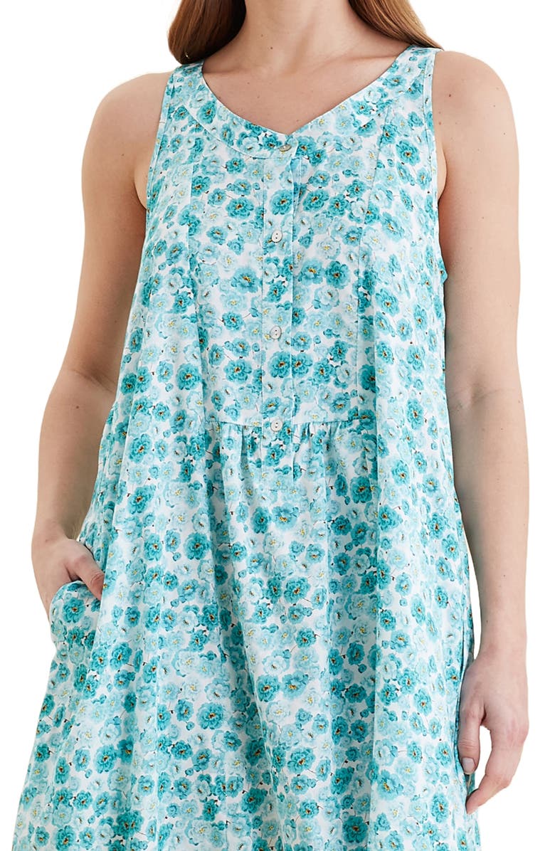 Papinelle Florence Panel Front Cotton Voile Nightgown, Alternate, color,