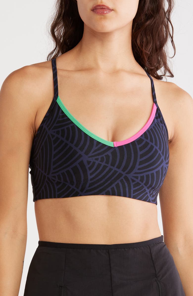 PUMA LemLem Low Impact Sports Bra, Main, color, Puma Navy-Puma Black