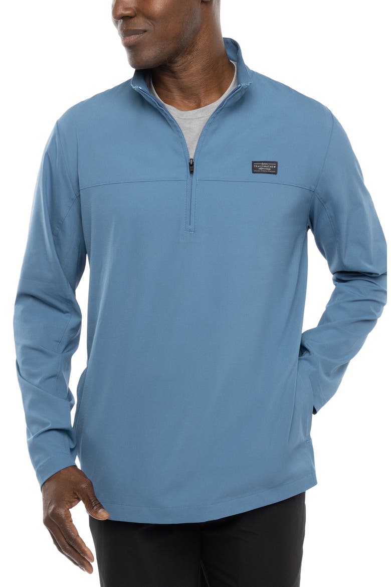 Wanderlust Quarter Zip Pullover, Main, color, COPEN BLUE