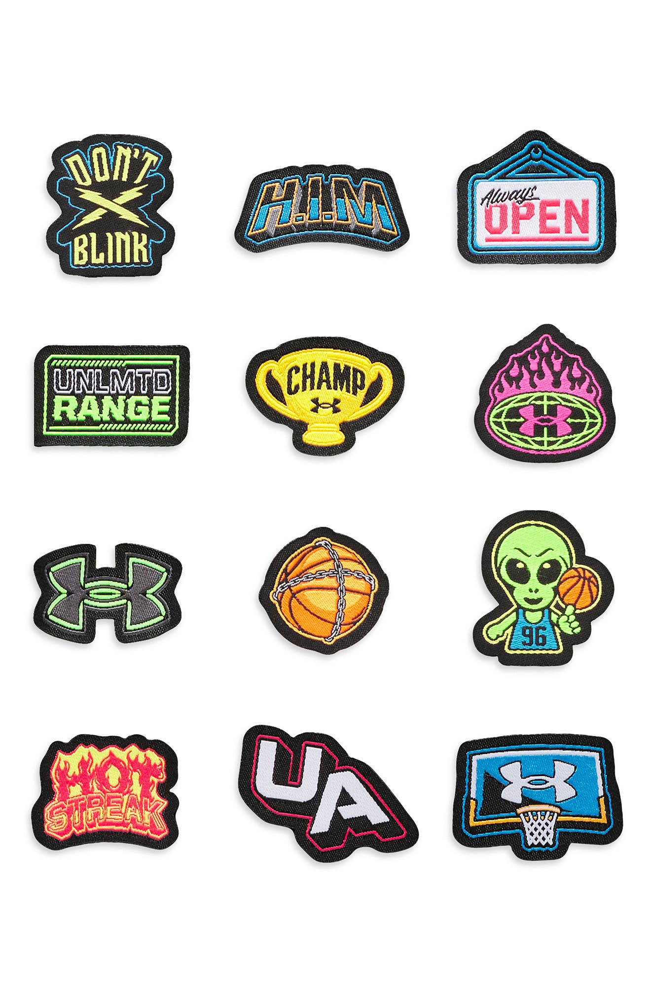 Under Armour Kids' Surge 4 Patches Running Shoe, Alternate, color, 001 Black