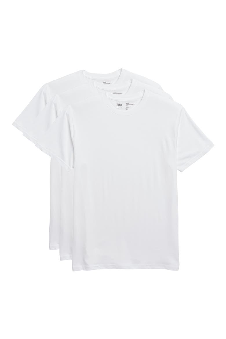 Cotton Classic 3-Pack Crewneck T-Shirts, Alternate, color, WHITE