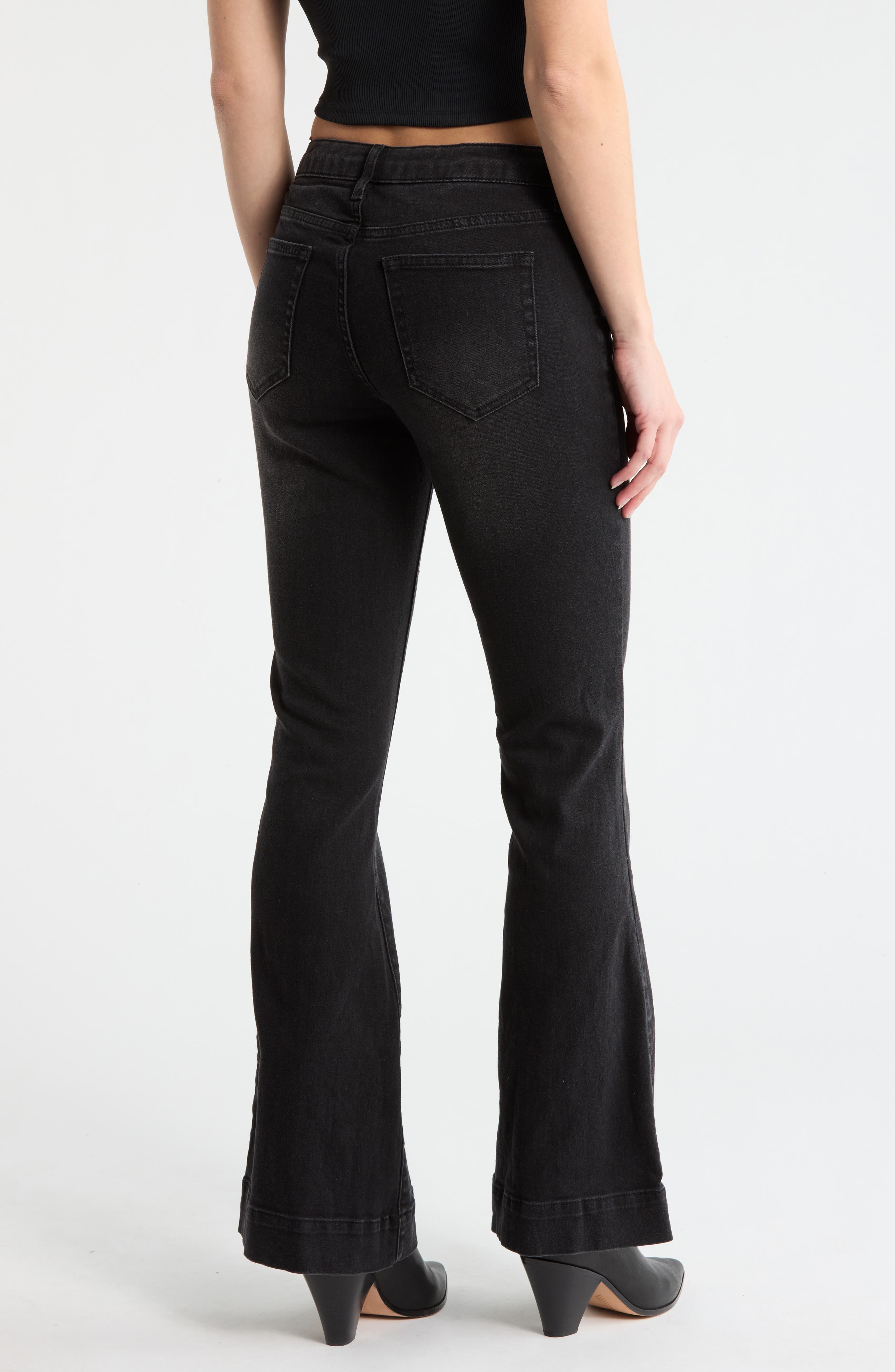Pintuck Bootcut Jeans - image 2