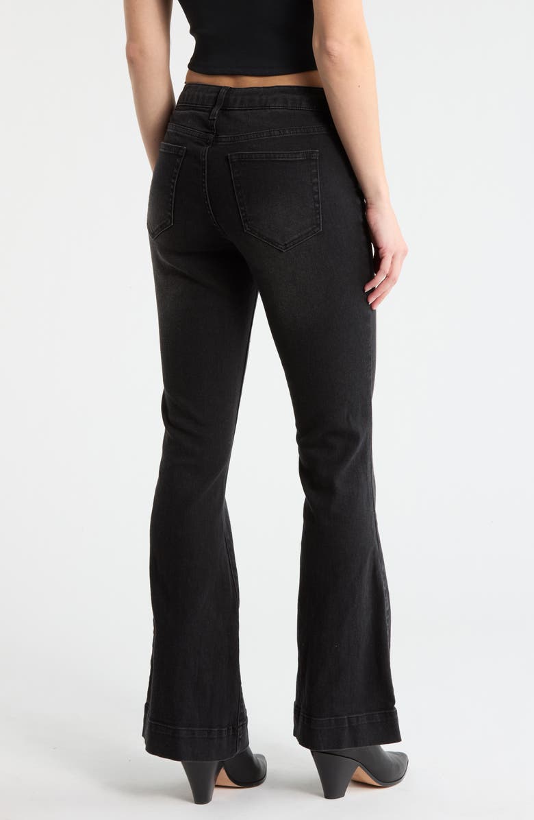 Vigoss Pintuck Bootcut Jeans, Alternate, color, Washed Black