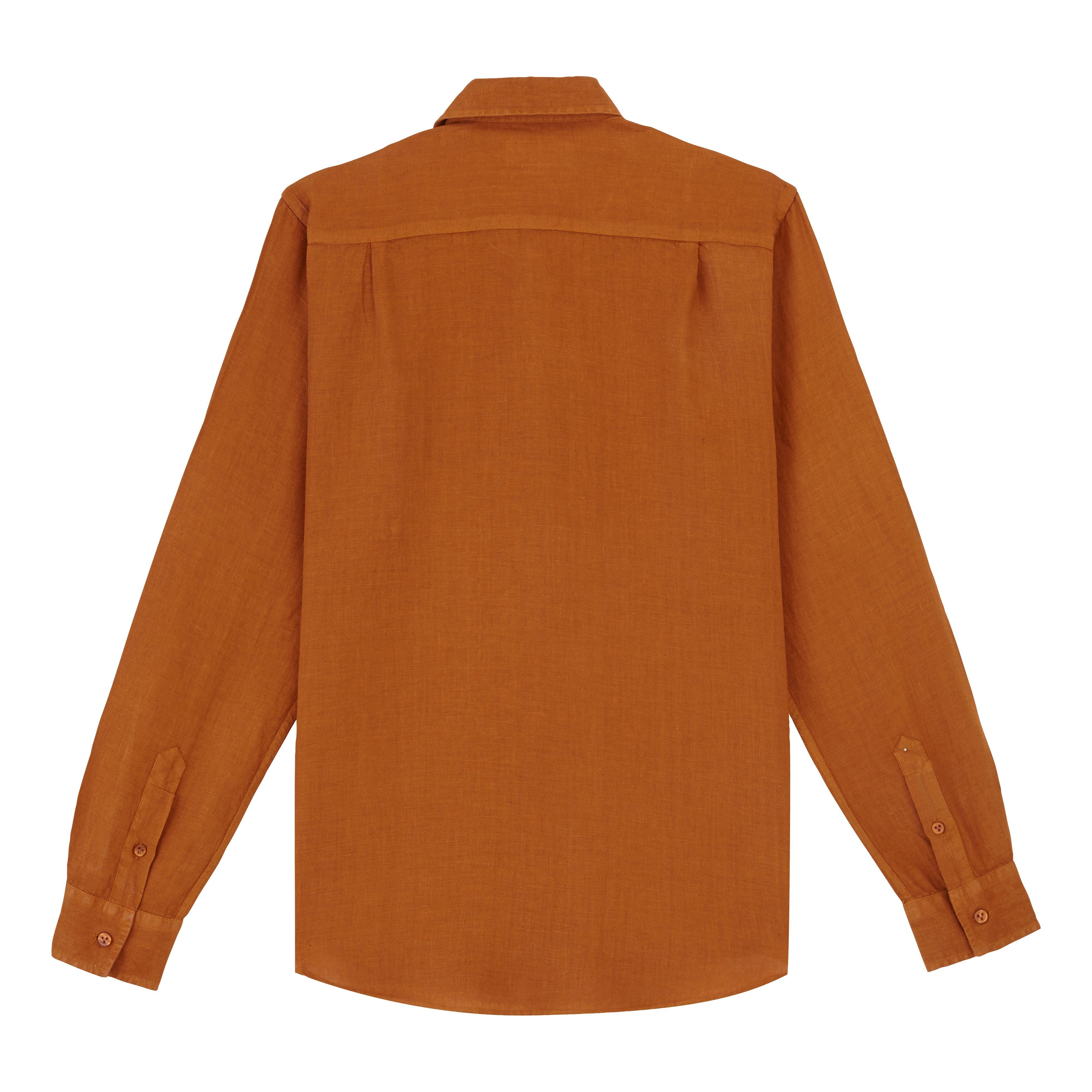 Men's Solid Linen Shirt - image 2