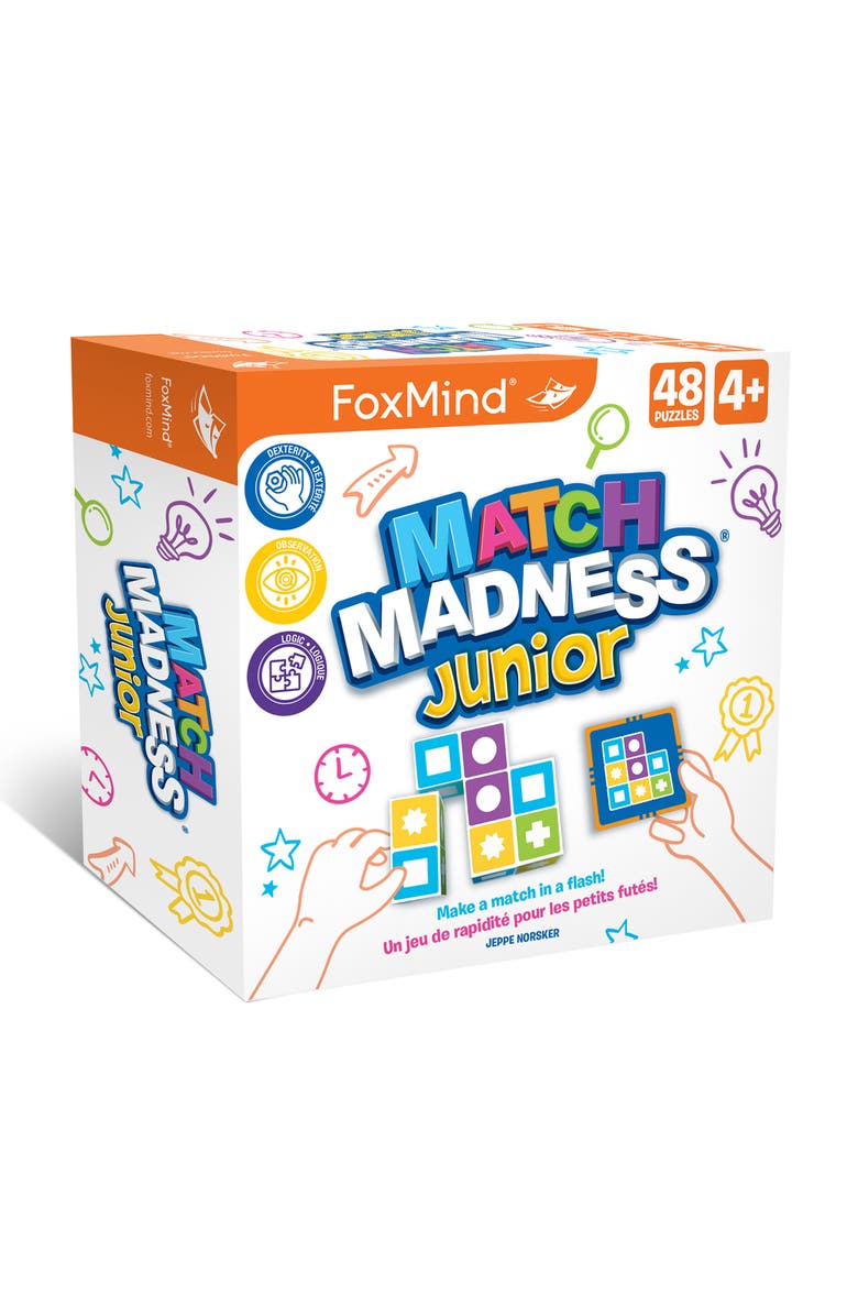 FoxMind Match Madness Junior Pattern Matching Puzzle Game, Ages 4 and up, Main, color, Multicolored