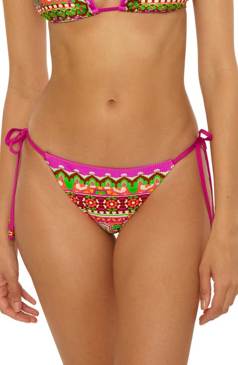 Moroccan Side Tie Bikini Bottoms