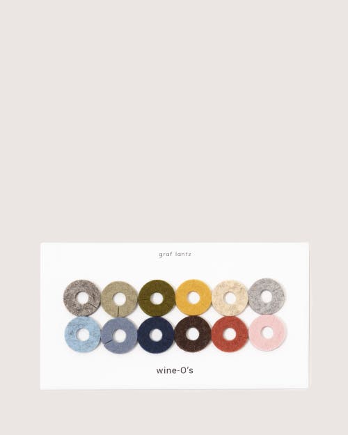 Graf & Lantz Graf Lantz Wine-o's Merino Wool Round Wine Markers In Ikebana