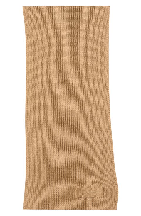 Wool Ribbed Scarf