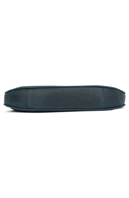 Jeffrey Campbell Side-quest Leather Crossbody Bag In Dark Blue Bronze