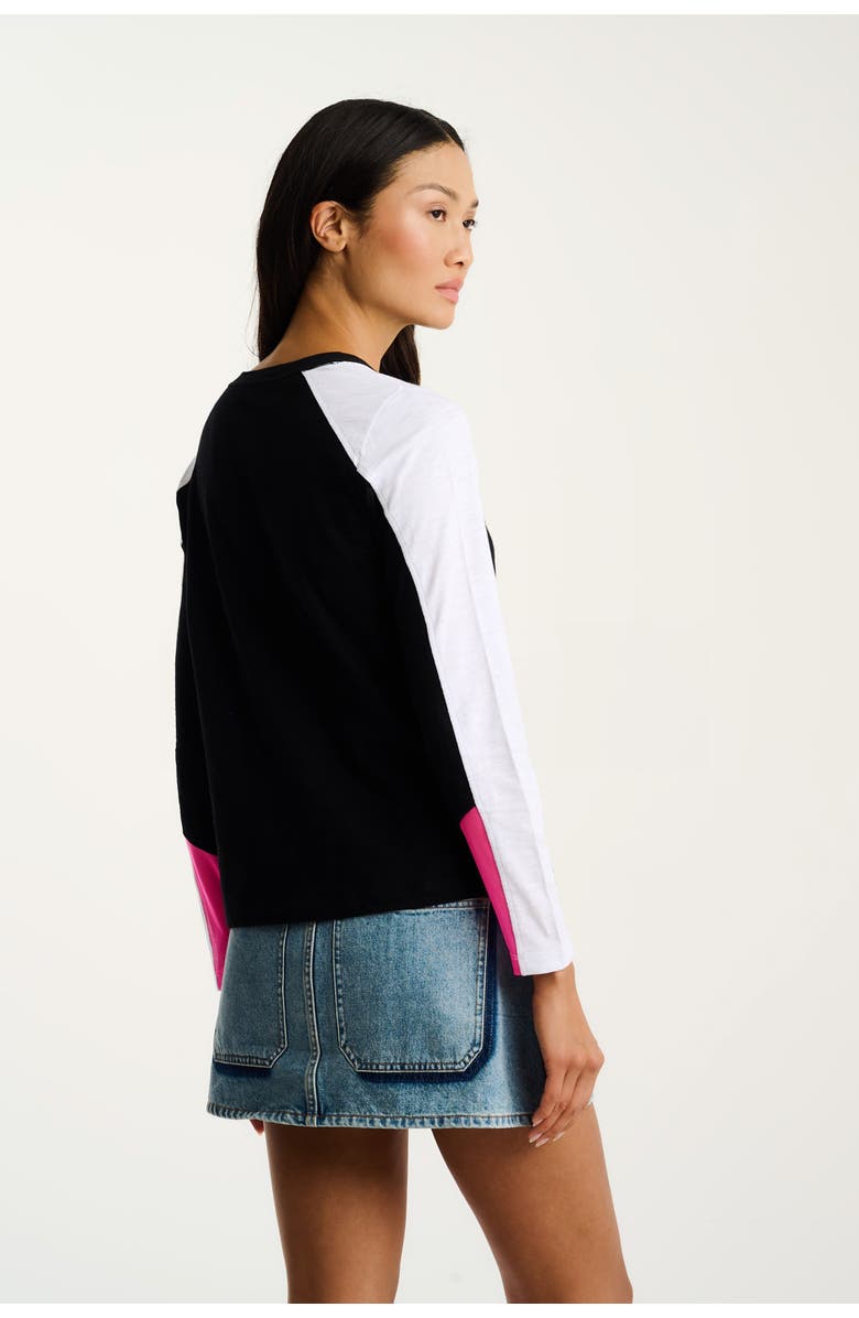 Lisa Todd Playing Games Tee, Alternate, color, Black White