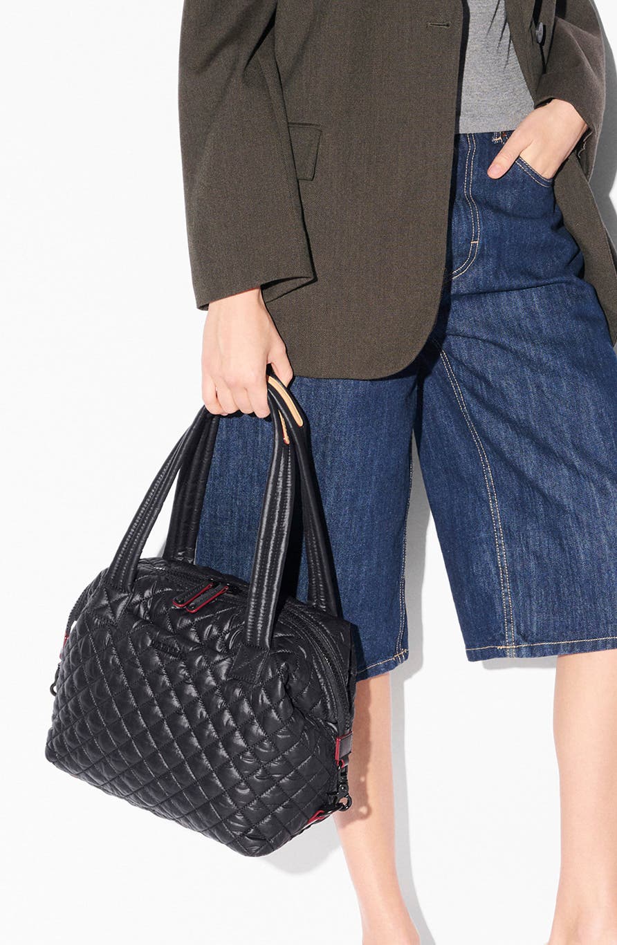 Metro Medium Sutton Deluxe Tote, Alternate, color, BLACK