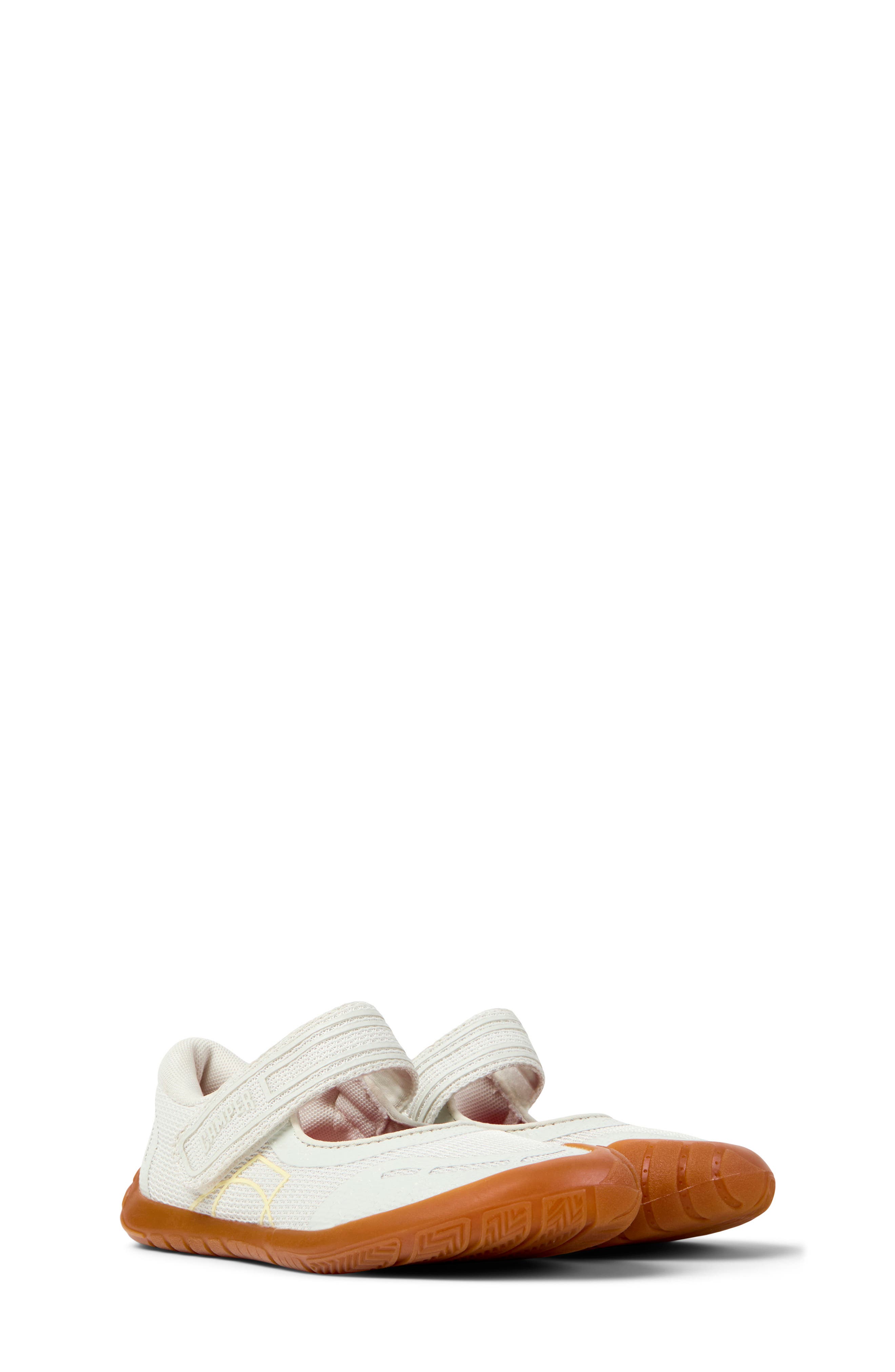 Camper Kids' Peu Path Mary Jane Sneaker, Main, color, White Natural