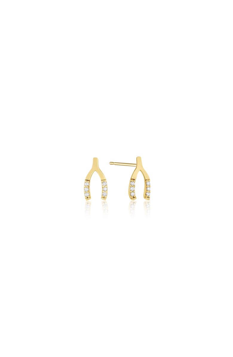 Set & Stones Florence 14k Gold Diamond Studs, Main, color, Yellow Gold