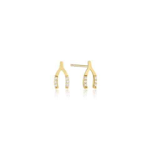 Florence 14k Gold Diamond Studs