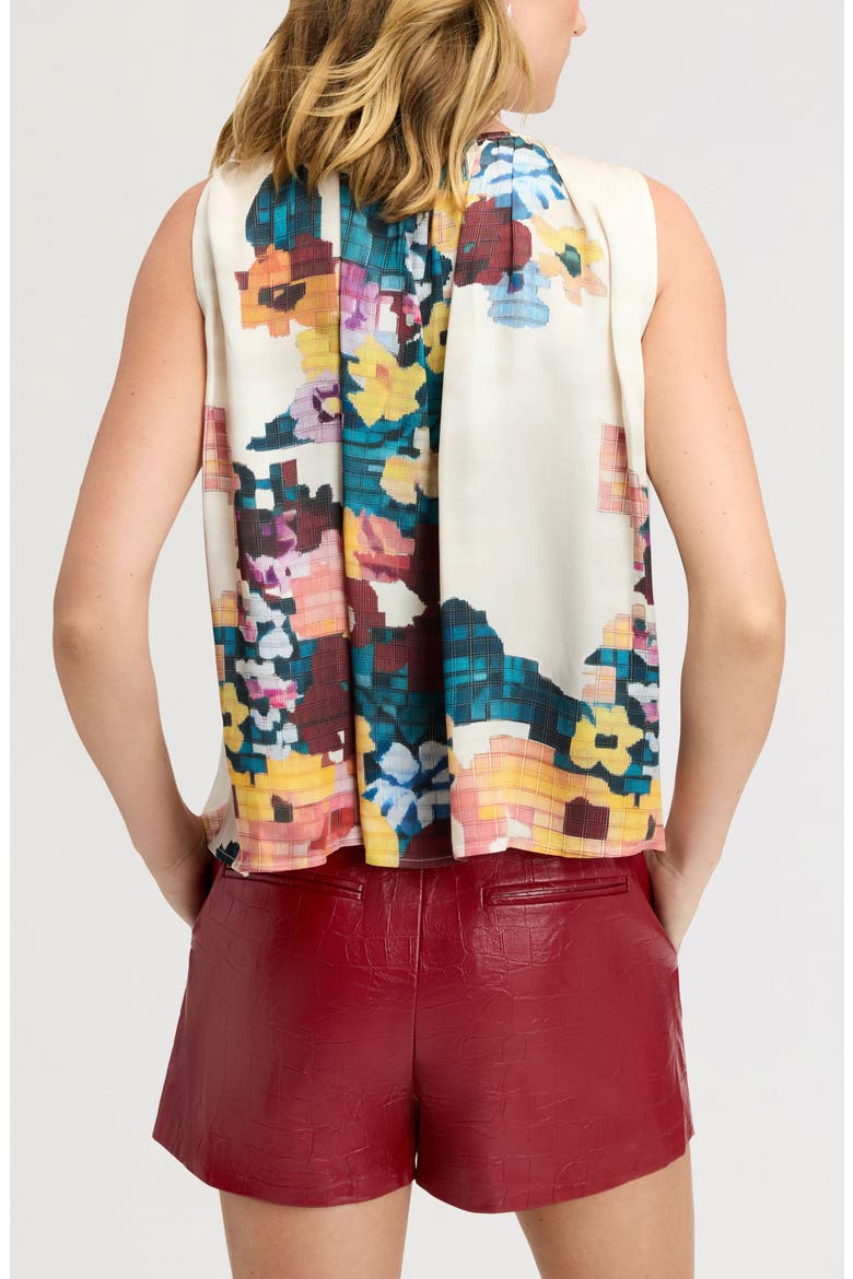 Floral Tie Front Blouse, Alternate, color, MENSWEAR FLORAL