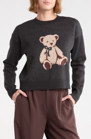 Vigoss Bear Crop Sweater
