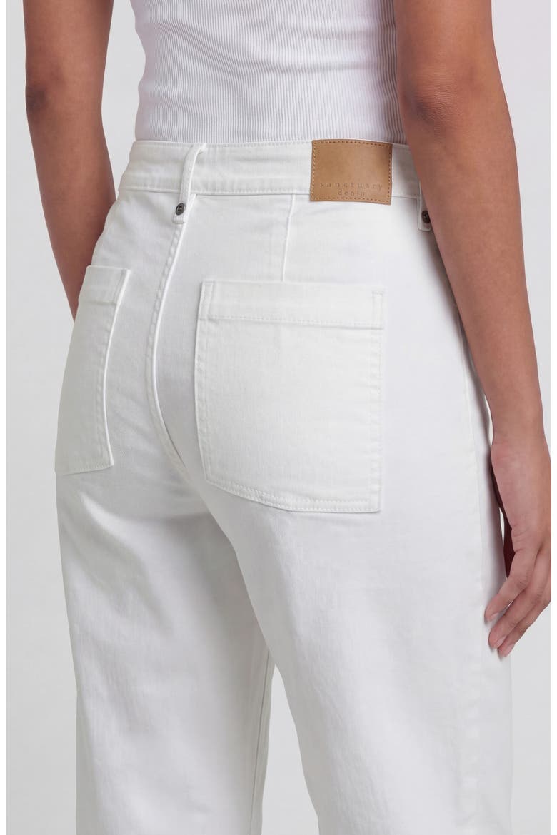 Nixie Slim Straight Leg Jeans, Alternate, color, CHALK