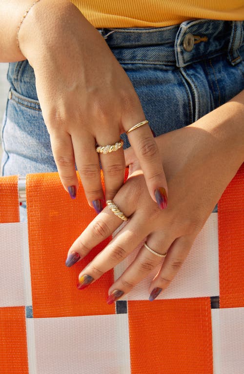 Ana Luisa Pavé Cubic Zirconia Rope Band Ring