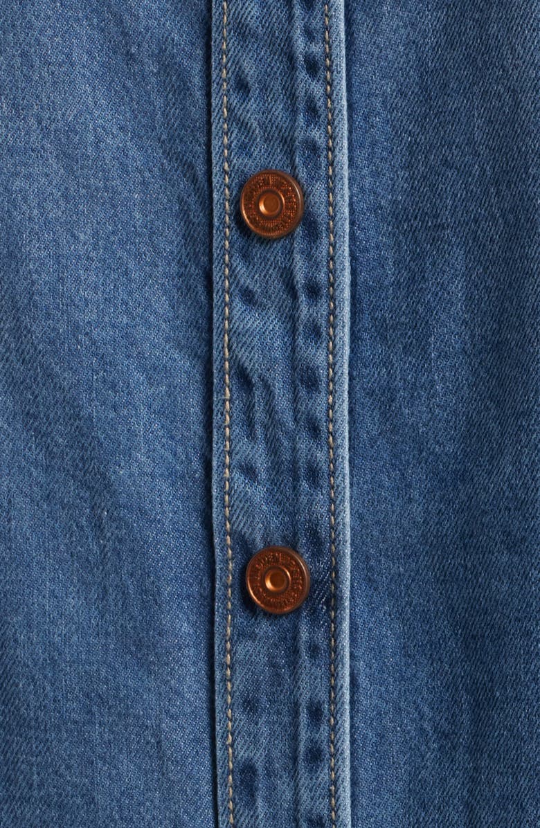 HIDDEN JEANS Oversize Long Sleeve Denim Shirtdress, Alternate, color, Medium