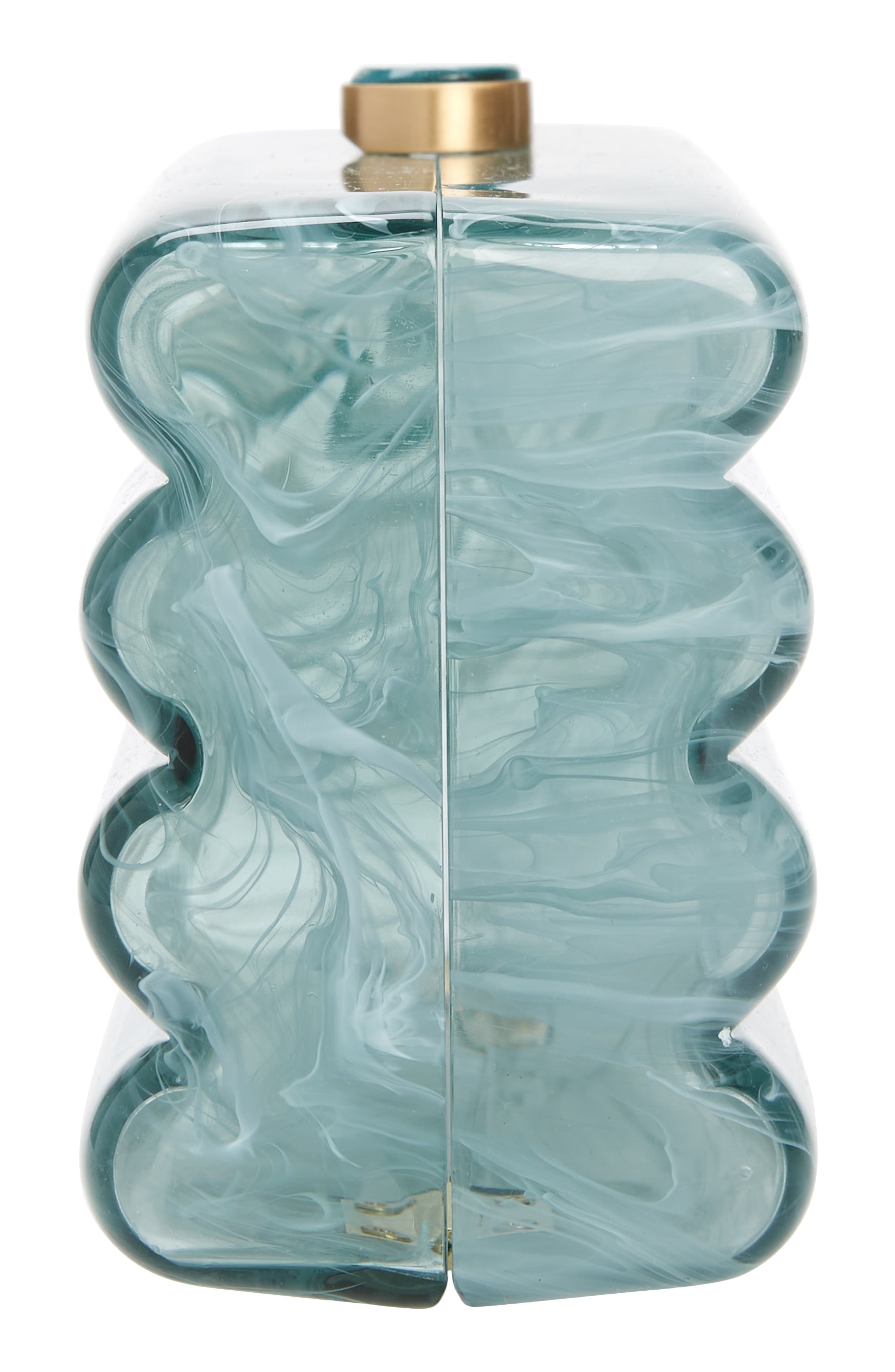 Enid Clutch, Alternate, color, SEA SPRAY