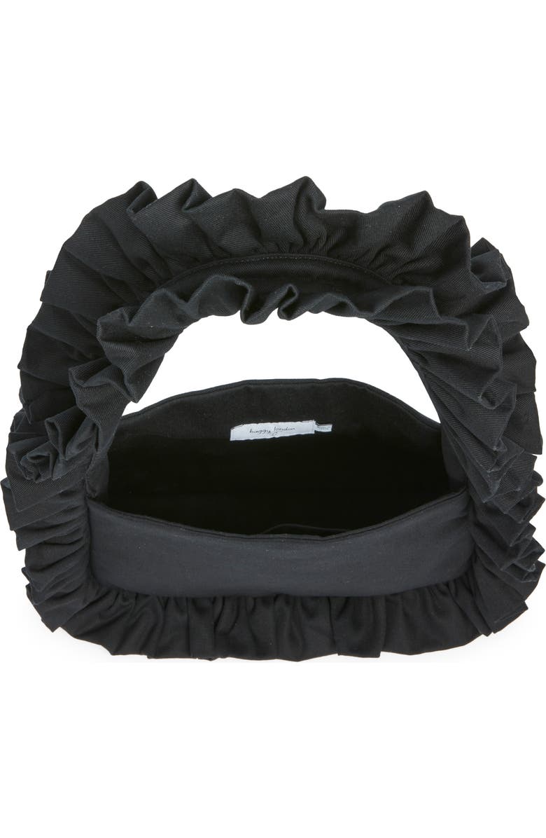 Baggy London Baguette Shoulder Bag, Alternate, color, Black Canvas