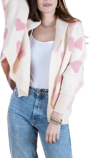 SAACHI Heart Open Front Cardigan | Nordstromrack