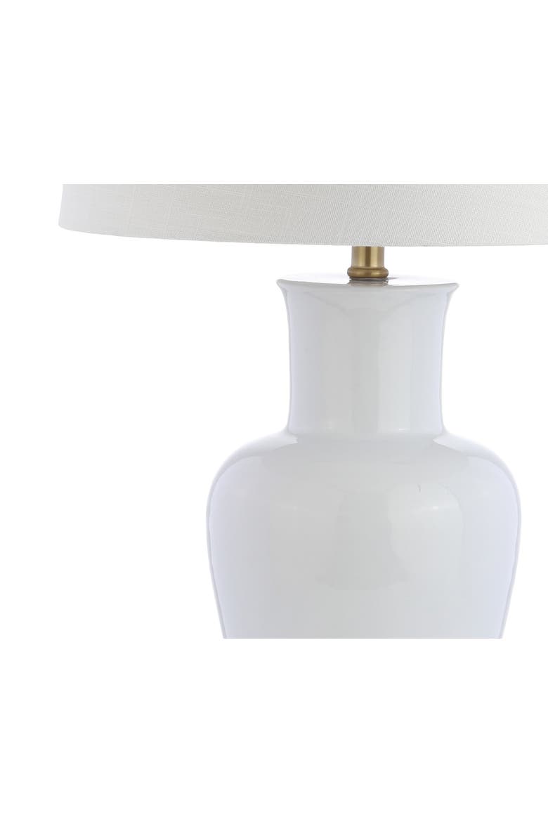Julian Traditional Classic Ceramic Urn LED Table Lamp, Alternate, color, White/Gold