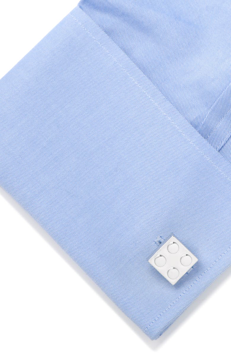 Cufflinks, Inc. Building Block Cuff Links, Alternate, color, Metallic Silver