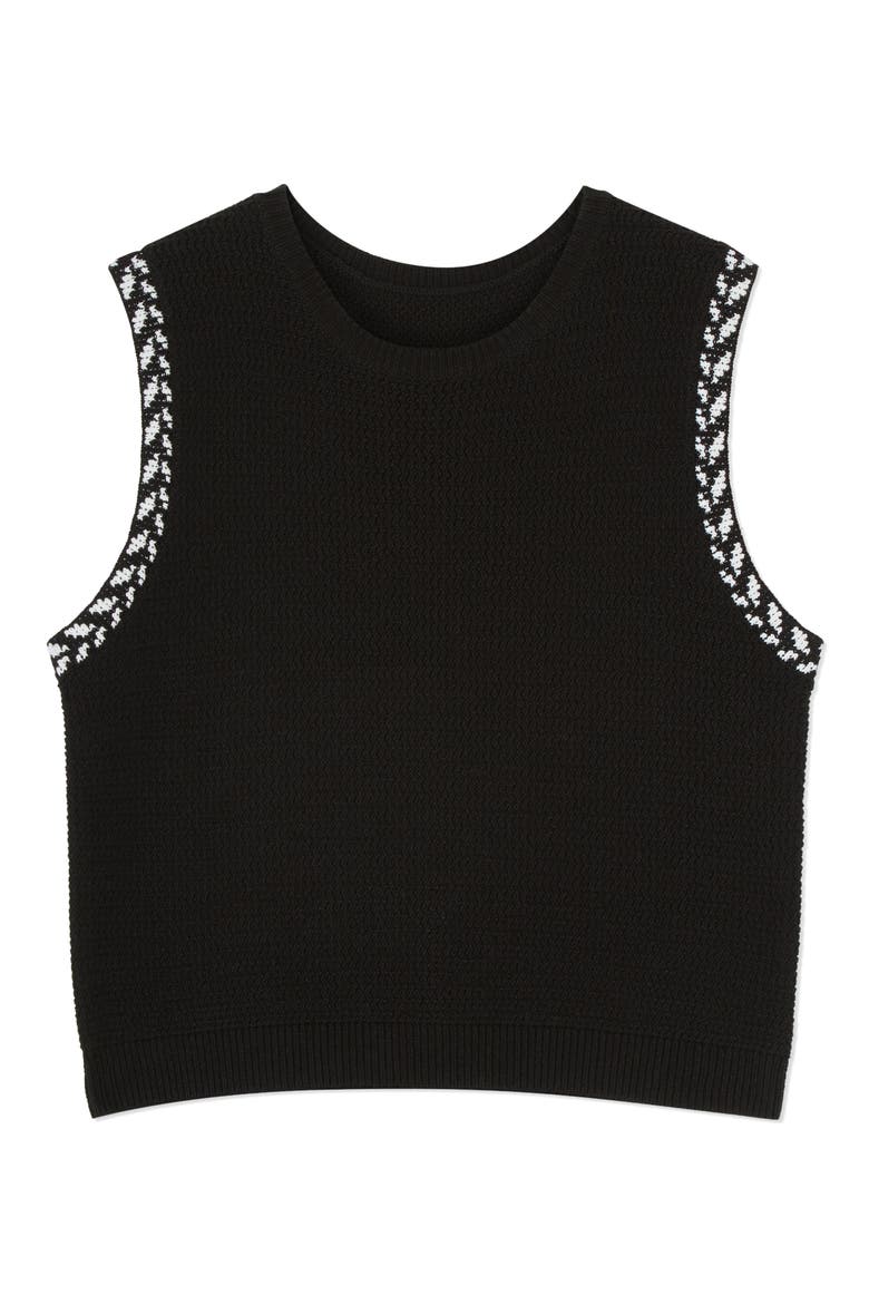River Knit Sleeveless Sweater, Alternate, color, BLACK MULTI