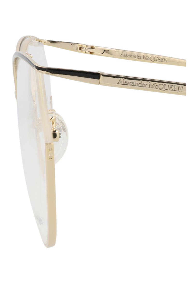 57mm Cat Eye Sunglasses, Alternate, color, GOLD TRANSPARENT