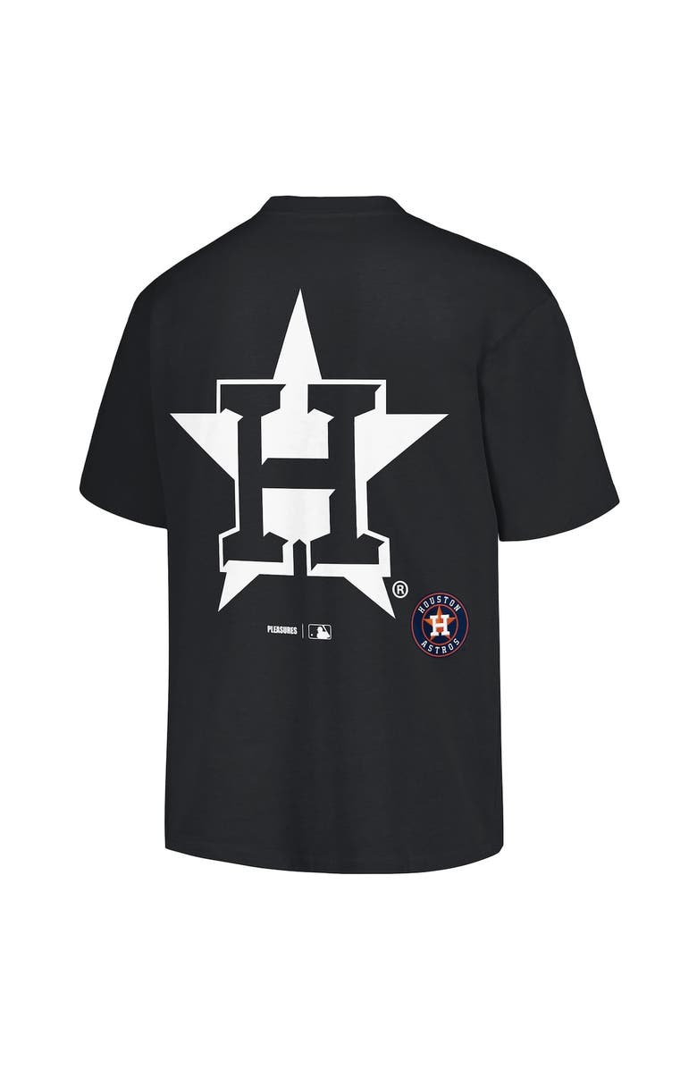 PLEASURES Men's PLEASURES  Black Houston Astros Ballpark T-Shirt, Alternate, color, 