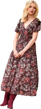 Joe Browns V-Neck Flounce Midi Dress