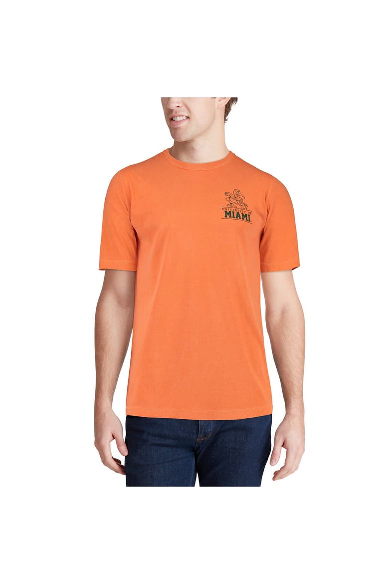 Men's Orange Miami Hurricanes Comfort Colors Campus Icon T-Shirt, Alternate, color, Orange