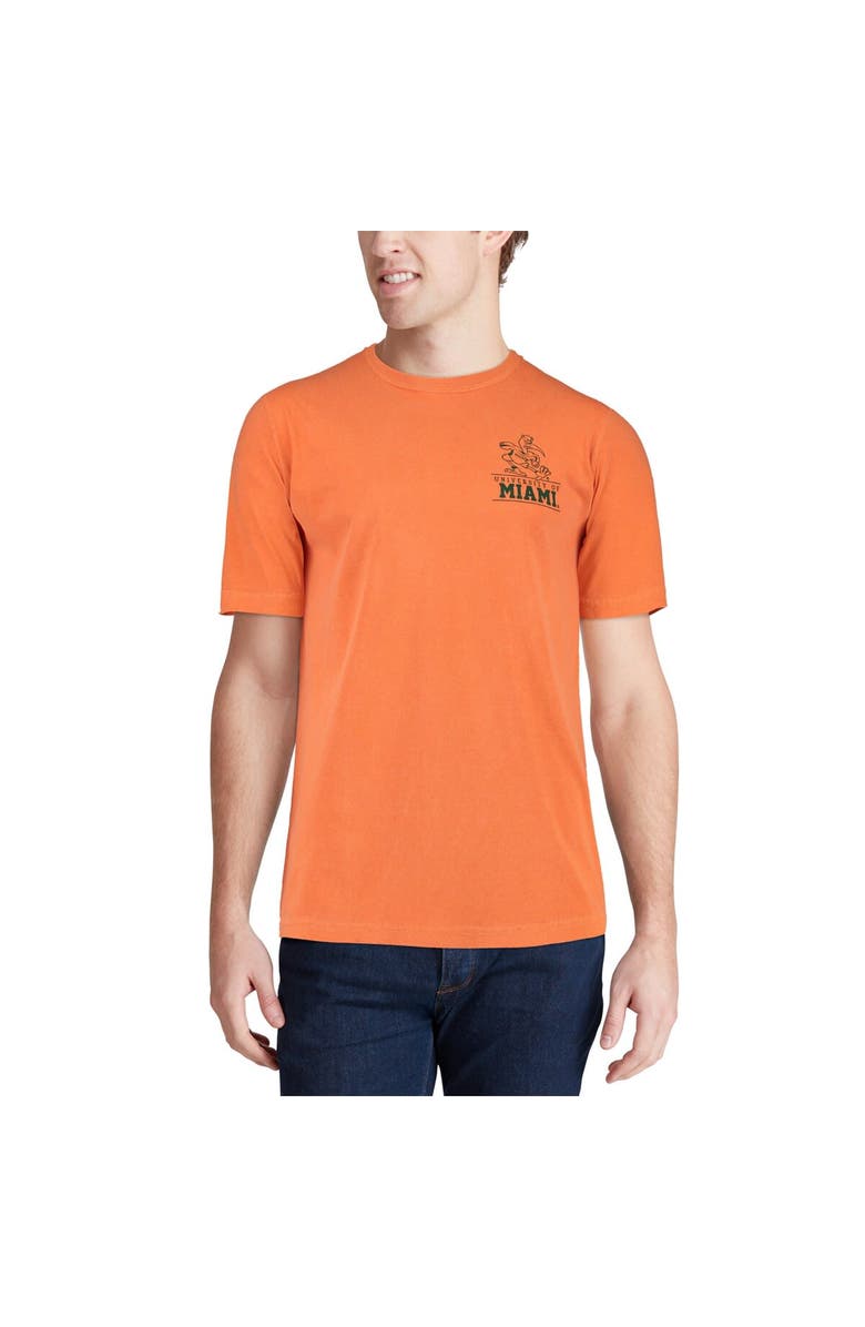IMAGE ONE Men's Orange Miami Hurricanes Comfort Colors Campus Icon T-Shirt, Alternate, color,
