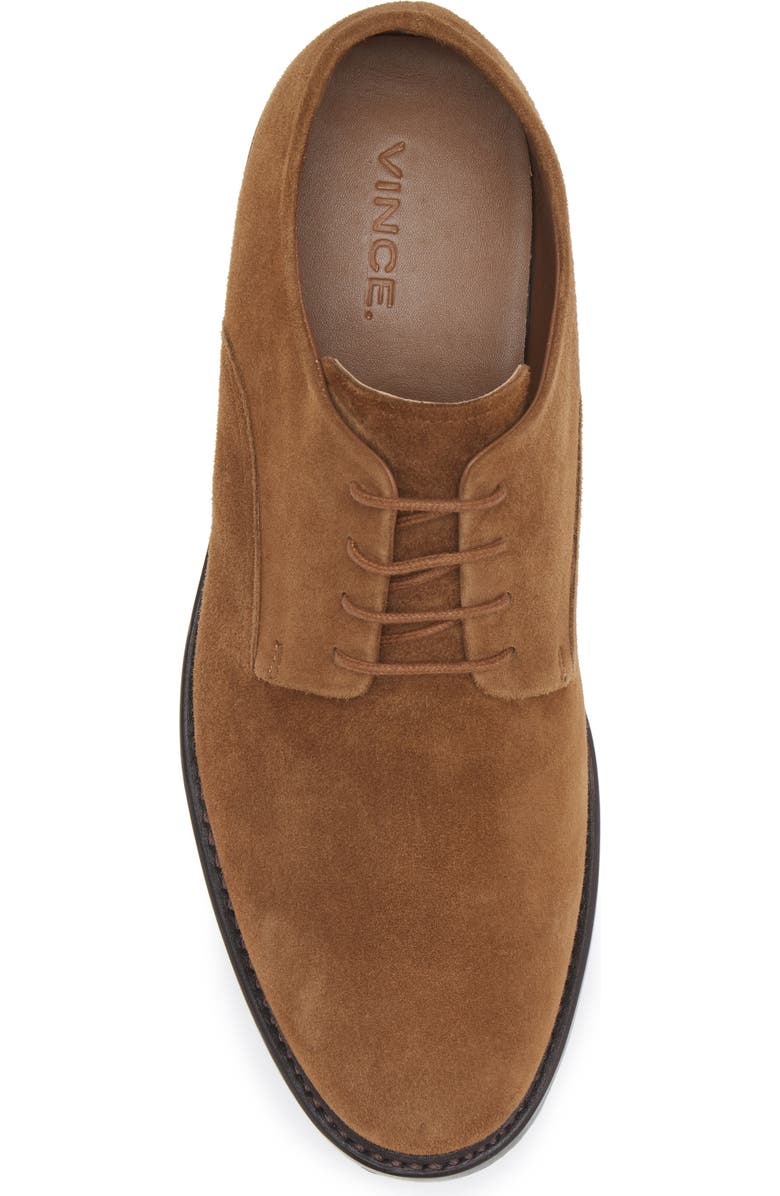 Vince Davies Plain Toe Derby, Alternate, color, Vicuna Brown