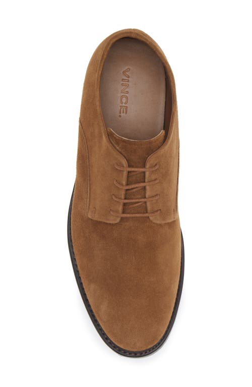 Vince Davies Plain Toe Derby In Vicuna Brown