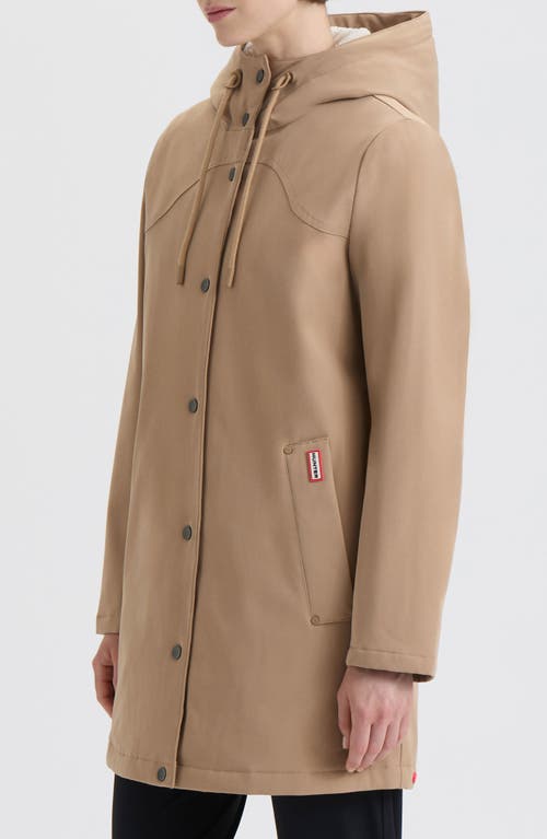 Hunter Billy Hooded Raincoat In Nude